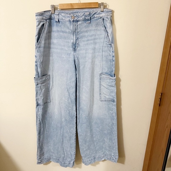 American Eagle Outfitters Denim - American Eagle Womens Super High Rise Baggy Wide Leg Jean Size 16 Denim